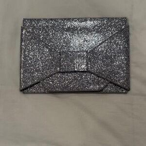 Banana Republic Factory Sparkling Silver Envelope Clutch